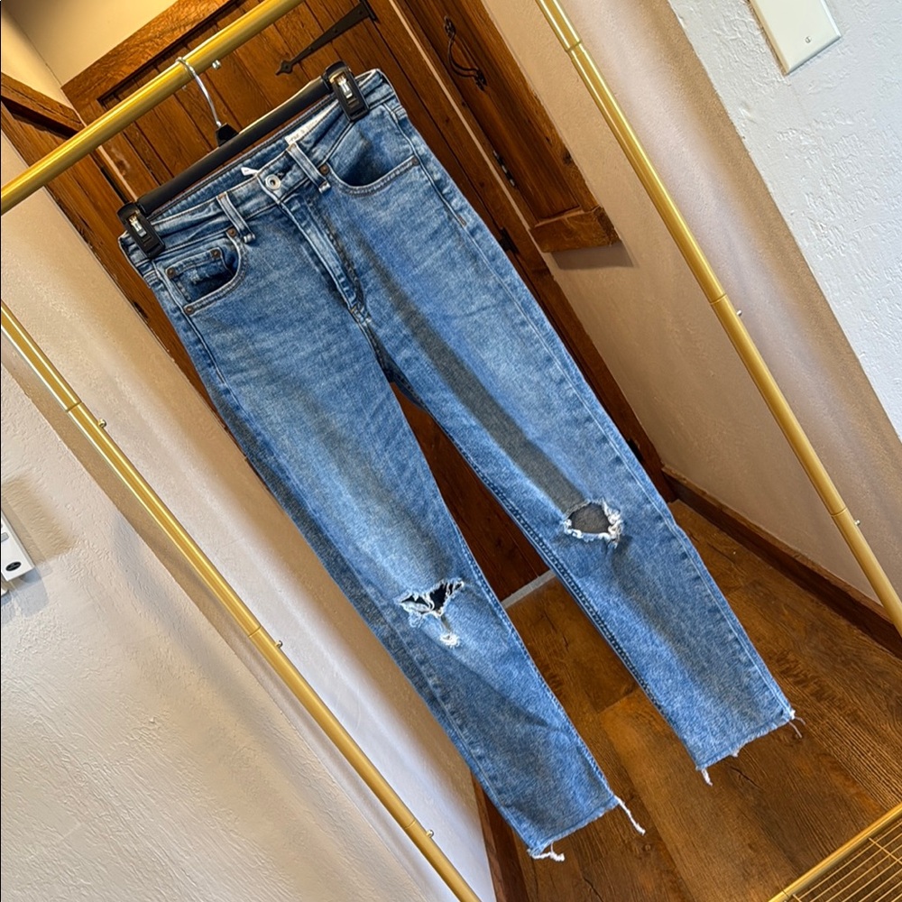 Rag & Bone Classic Blue Distressed Women's Jeans 25